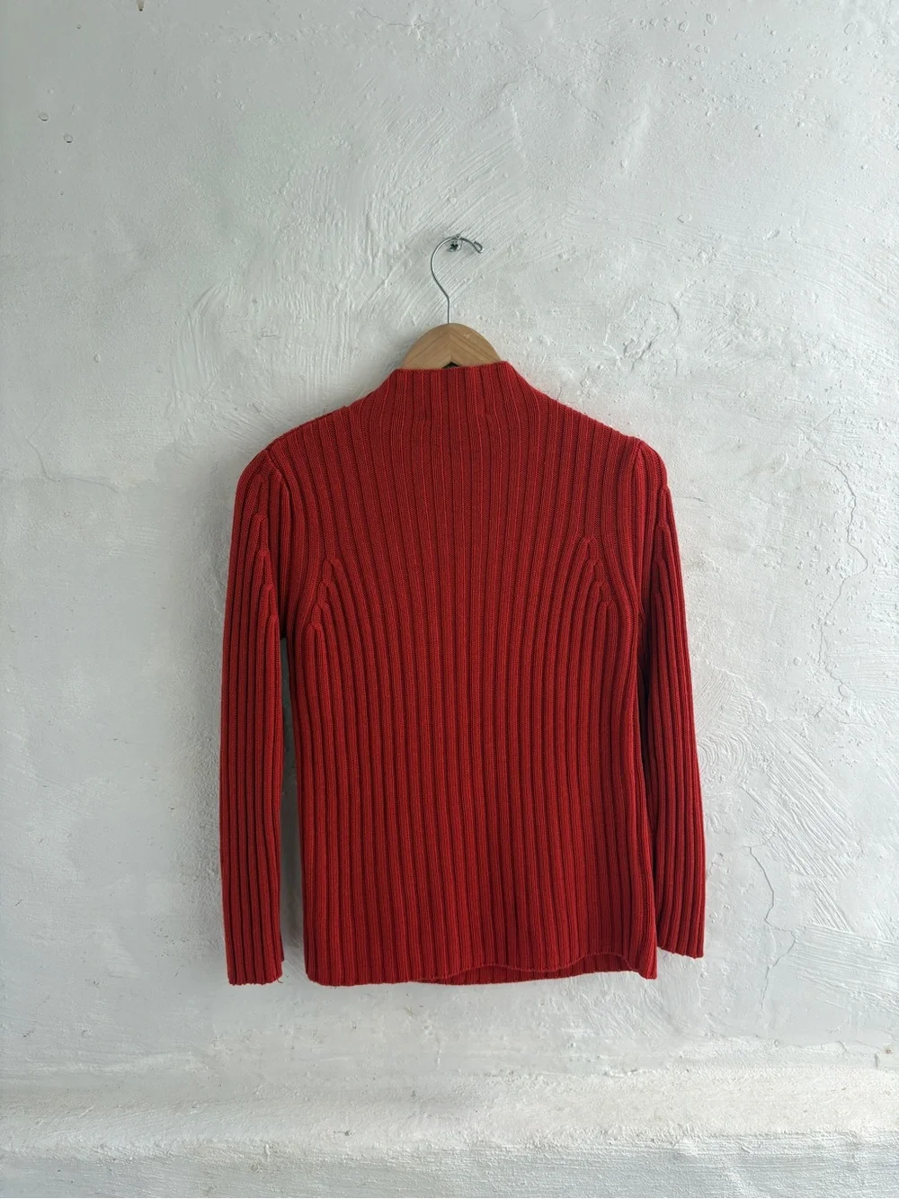 Vintage Express Burgundy Cable High Neck Sweater